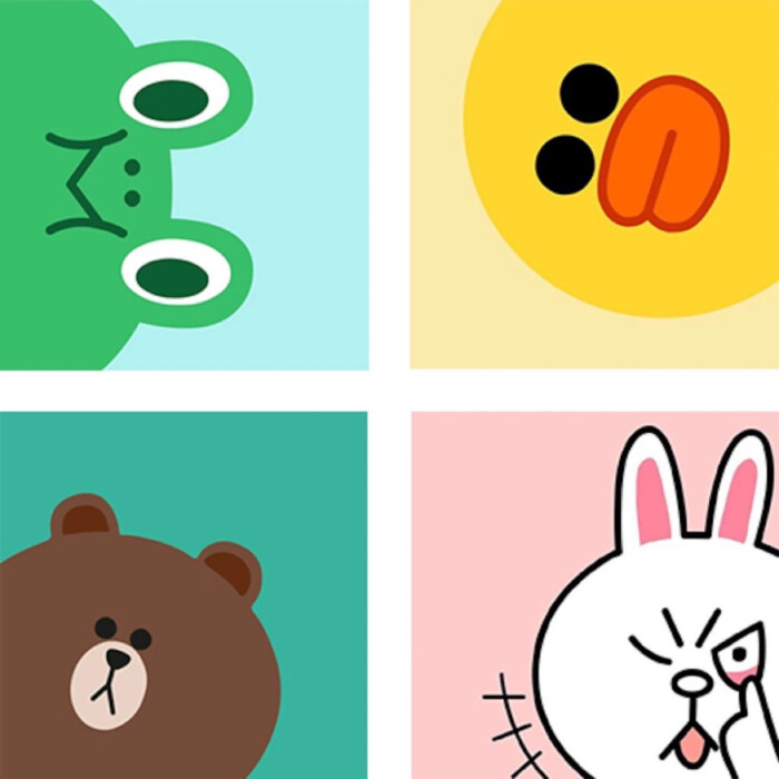 line friends 布朗熊 可妮兔