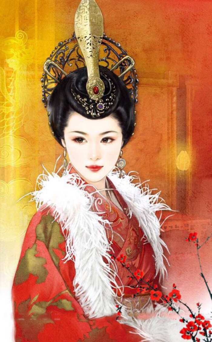 手绘古风美女