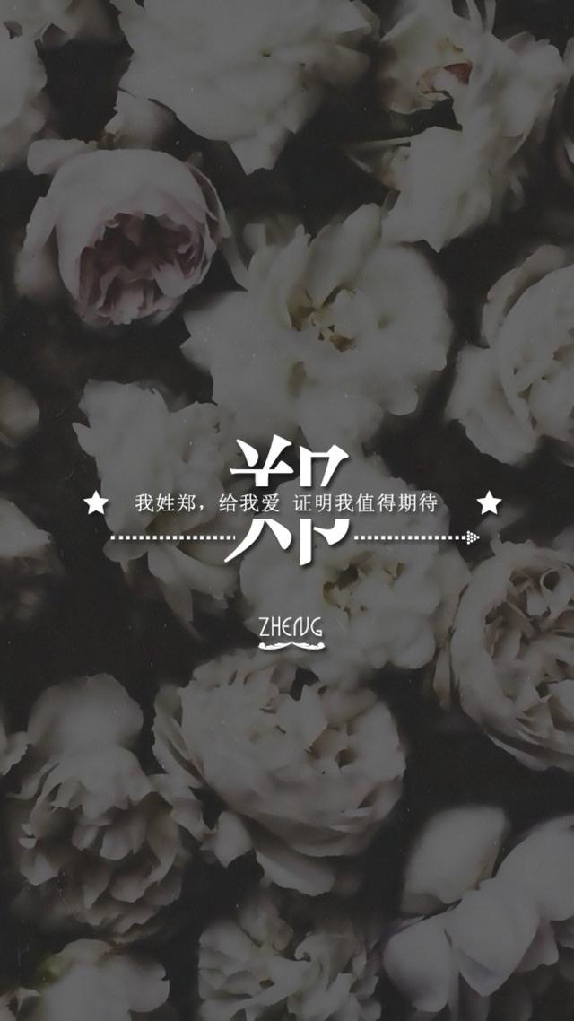 姓氏 手机壁纸