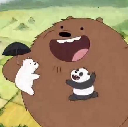 咱们裸熊;三只裸熊 可爱 头像