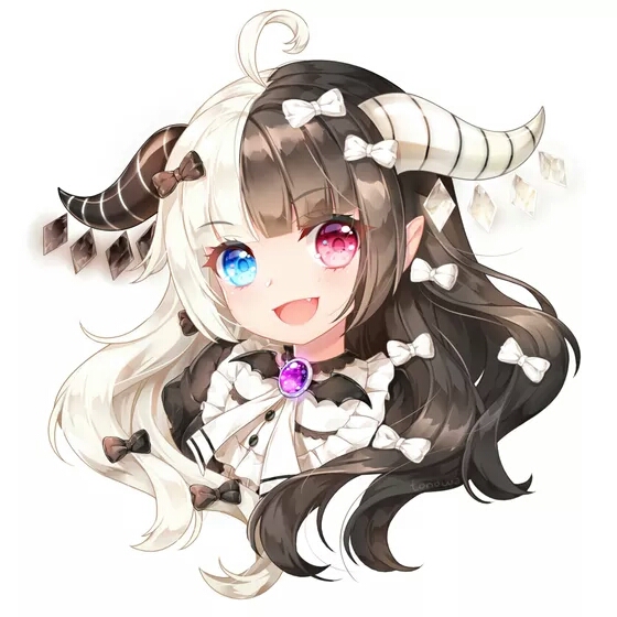 [柒倩] 女头 闺蜜 侵删致歉 动漫头像 二次元 萝莉 呆萌 异瞳 小恶魔