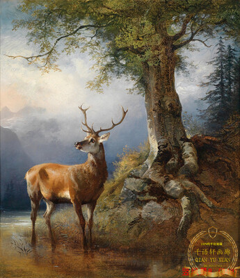 定制 高清油画布打印画心批发现代客厅装饰画浴室挂画欧式风景画芯