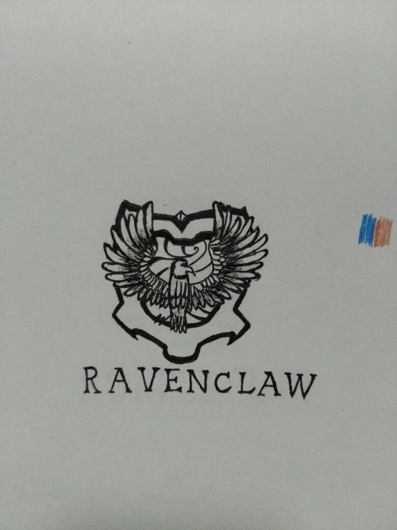 手绘拉文克劳logoravenclaw 鹰院