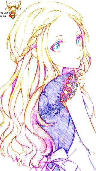 绘动漫 简笔画 线稿 黑白配 动漫 唯美 壁纸 插画 头像 可爱 唯美 二