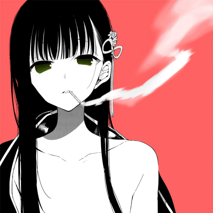 会喝酒会抽烟会哭的女孩子.――顾孽