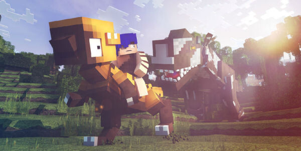 minecraft皮肤,minecraft皮肤 展开图 minecraft皮肤渲染 高清壁纸 恐龙 我的世界