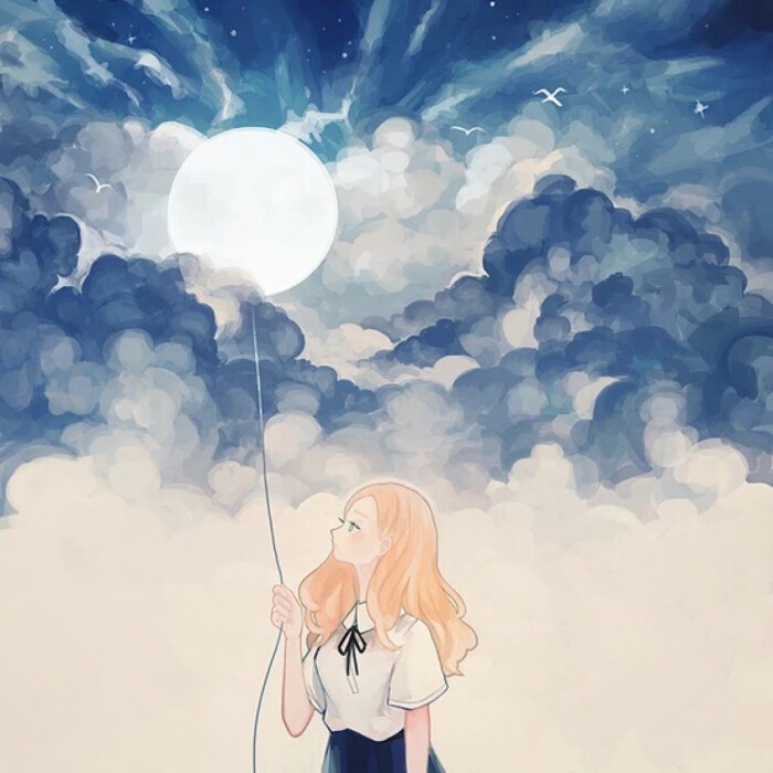 清新 头像 锁屏 韩系 爱情 唯美 萌 可爱 手绘 插画 色彩 意境 美图