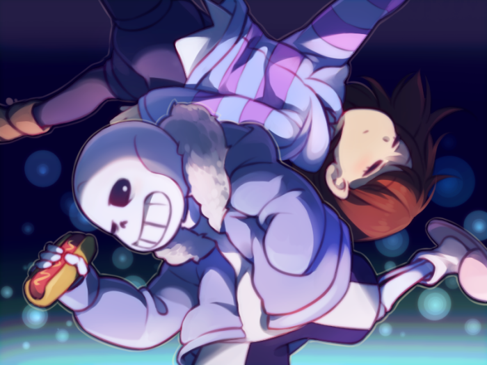 undertale sans and frisk