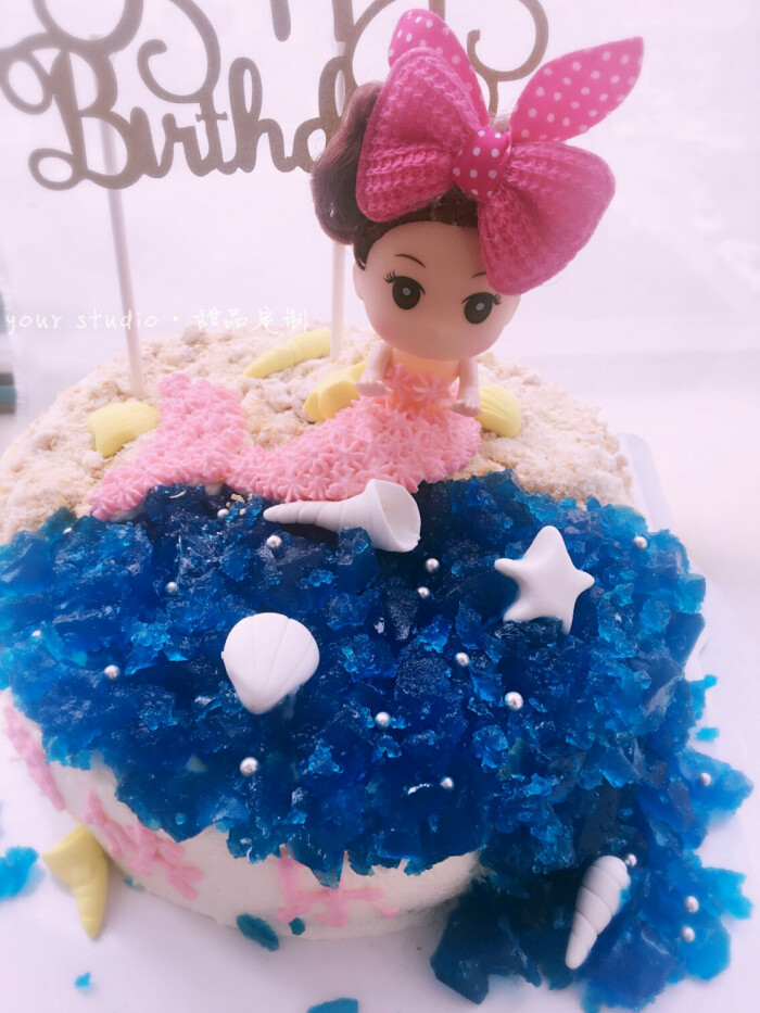 #奶油蛋糕 小小美人鱼