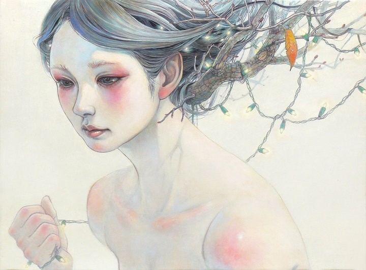 日本艺术家 平野実穂(miho hirano)的绘画作品