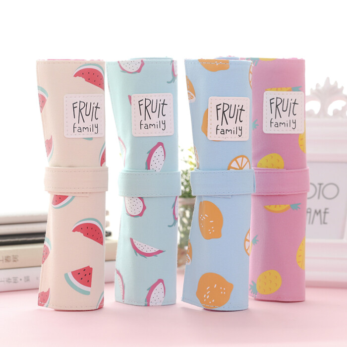 创意笔袋韩国日韩简约女生小清新可爱卷笔袋男