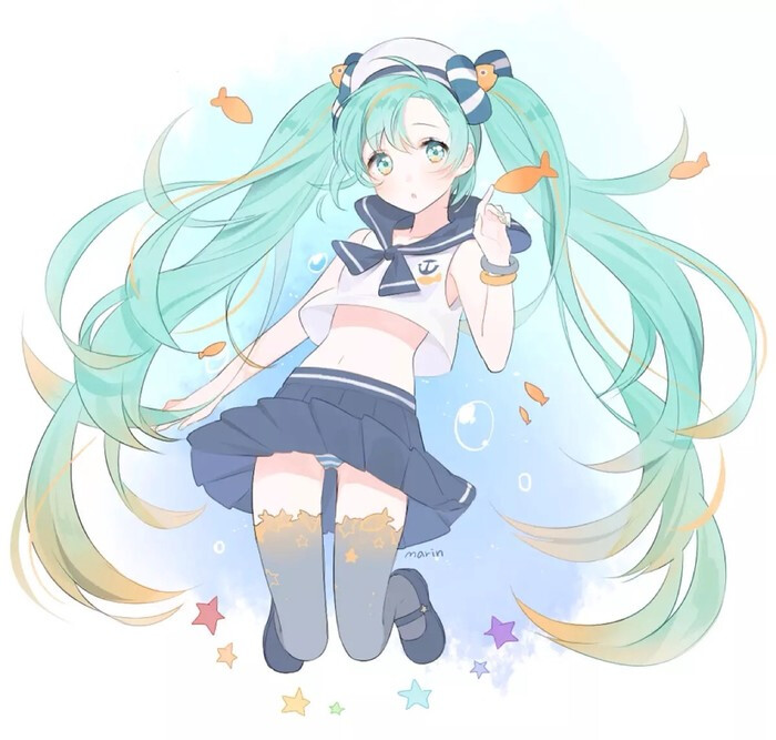 ボトルミク(瓶 miku)是初音未来的二次创作后诞生的角色.