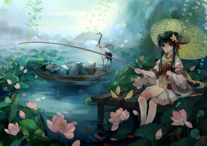 森系 手绘 水彩 涂鸦 星空 唯美 意境 背景 二次元 小清新 治愈系(侵