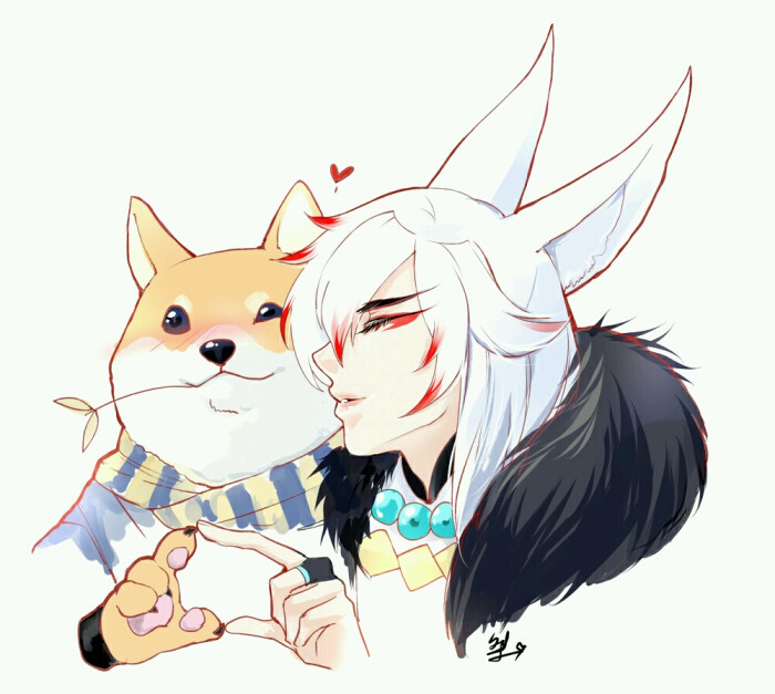 阴阳师#妖狐x犬神