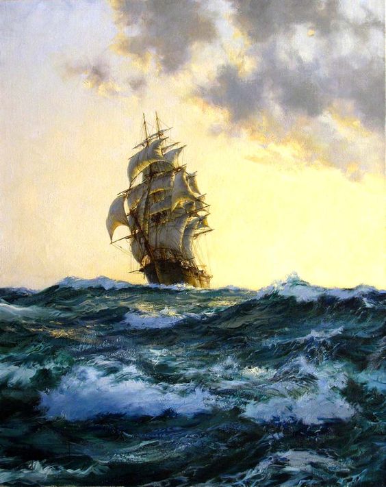 乘风破浪 | 来自英国画家montague dawson (1890–1973)(转)