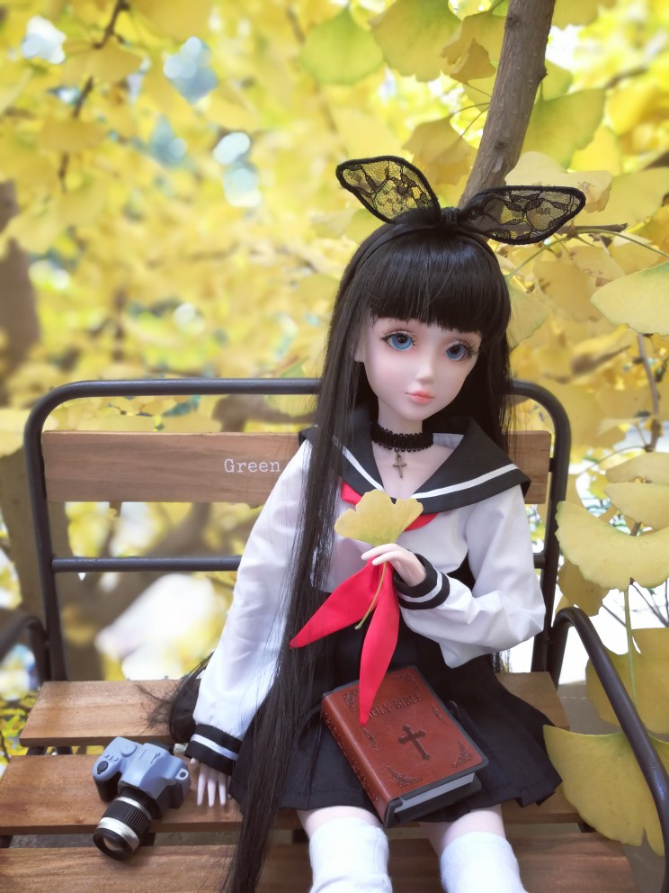 秋之少女 人偶娃娃 叶罗丽夜萝莉娃娃 水手服 青涩年华风格 手机摄影
