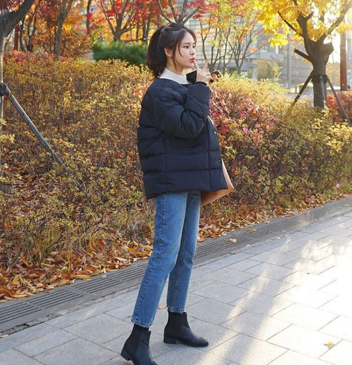 韩国女生冬季穿搭参考