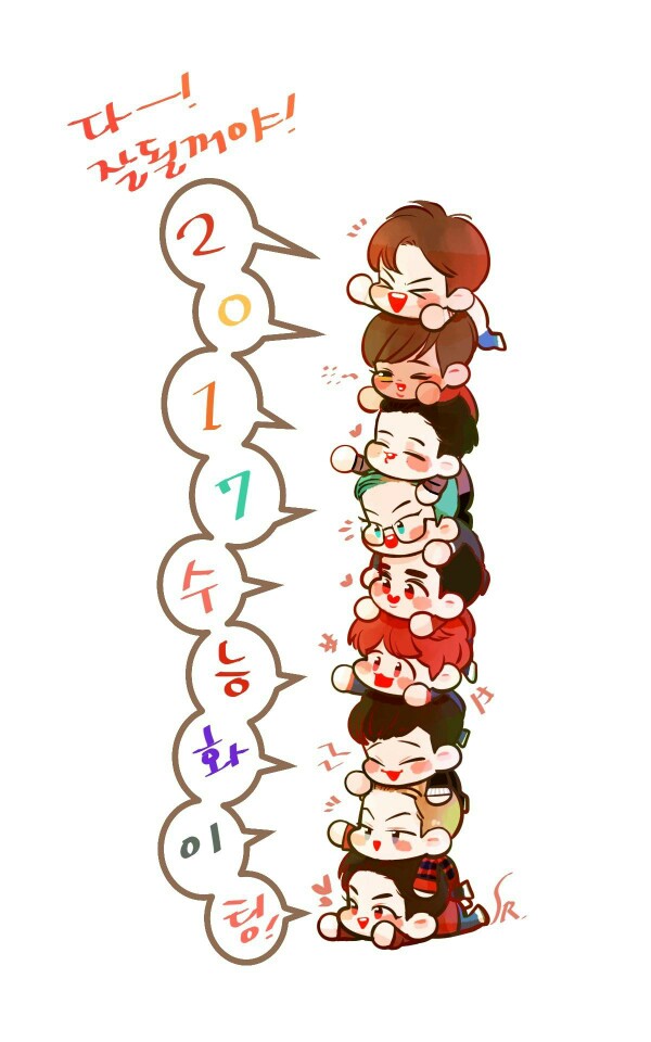 exo 漫画 头像 壁纸