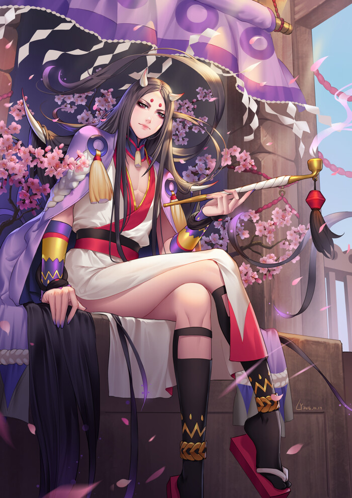 阴阳师 食发鬼 画师:炼妖 本作品pixiv id=59508680