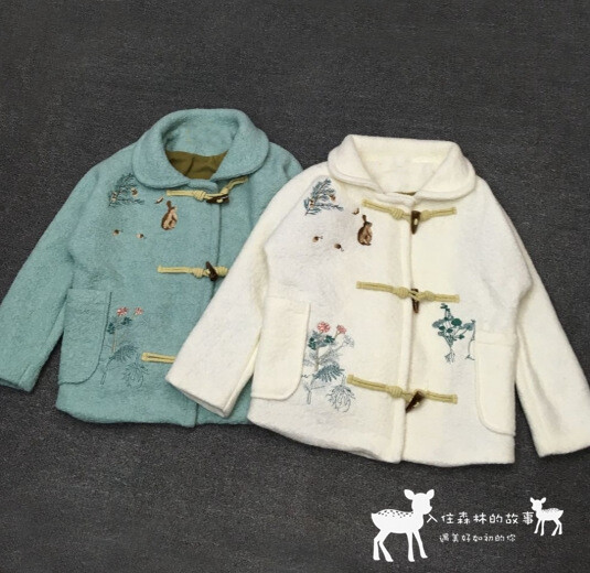 森女的外套,复古童话感,搭配格子裤或者格…-堆