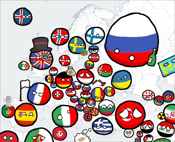 波兰球版欧洲地图