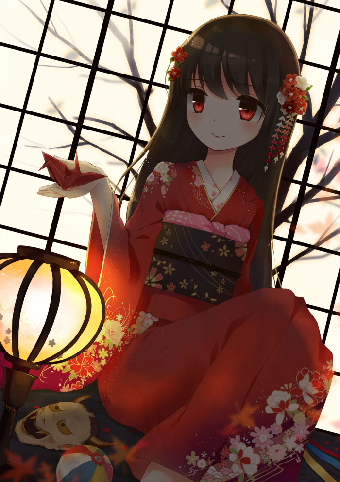 二次元 古风 少女 和服