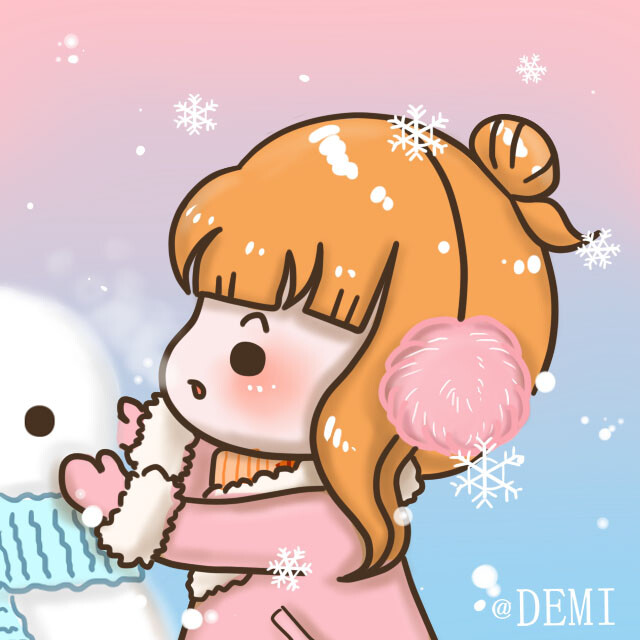demi的花花日记#冬日温馨情侣头像