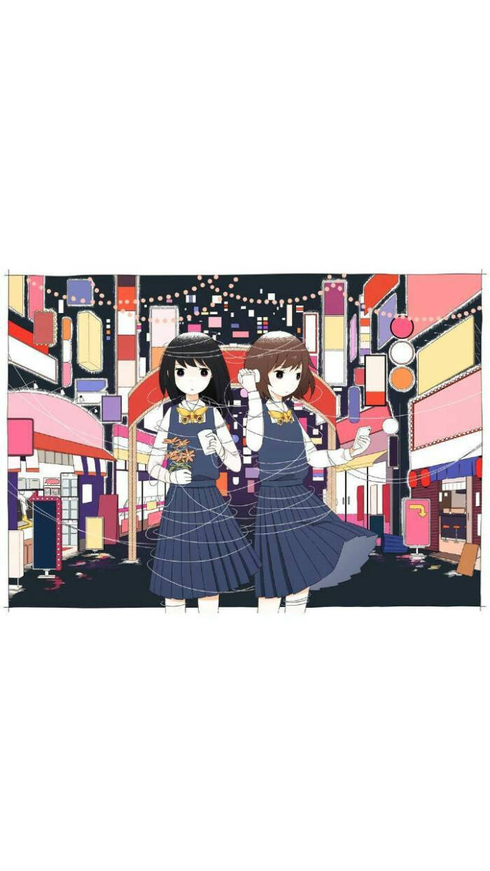 软萌少女心系列手机壁纸,少女 可爱 韩国 原宿风壁纸 白底壁纸