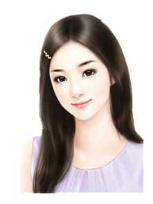 手绘现代美女