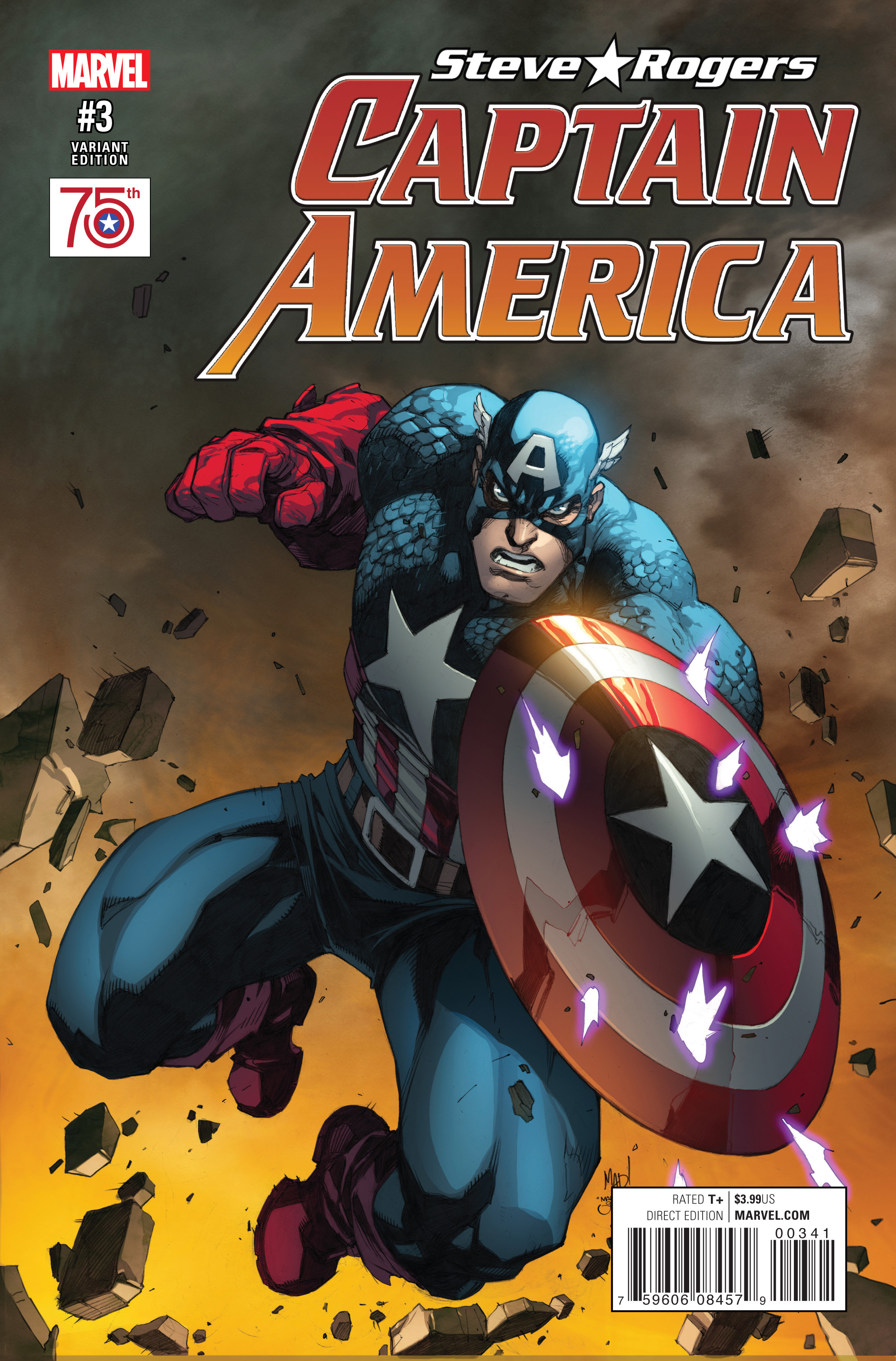 captain america: steve rogers captain america 75th anniversary