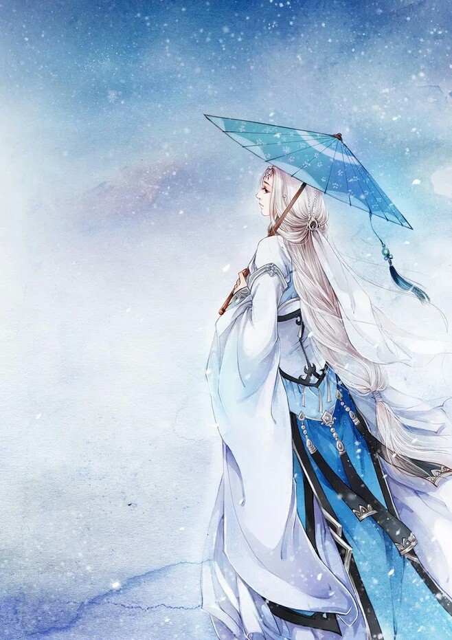 君生我未生,我生君已老.君恨我生迟,我恨君生早.古风水彩