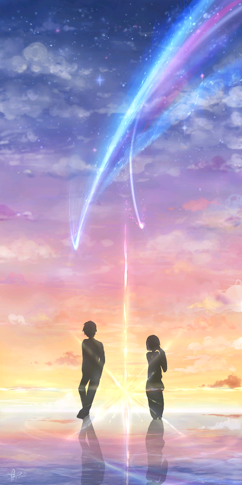 《你的名字》, 君の名は ,日本动画电影新海诚,壁纸,截图,立花泷,宫水