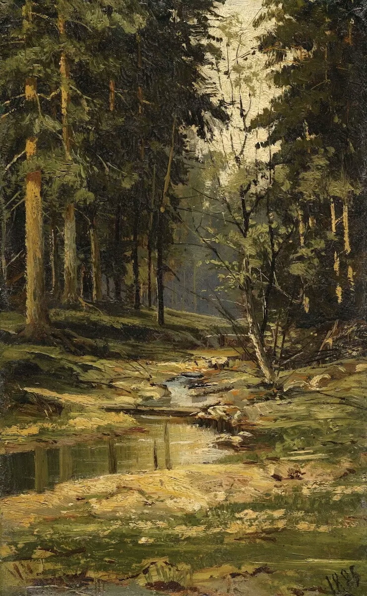 伊万·希什金(ivan shishkin)是19世纪俄罗斯的风景画家.