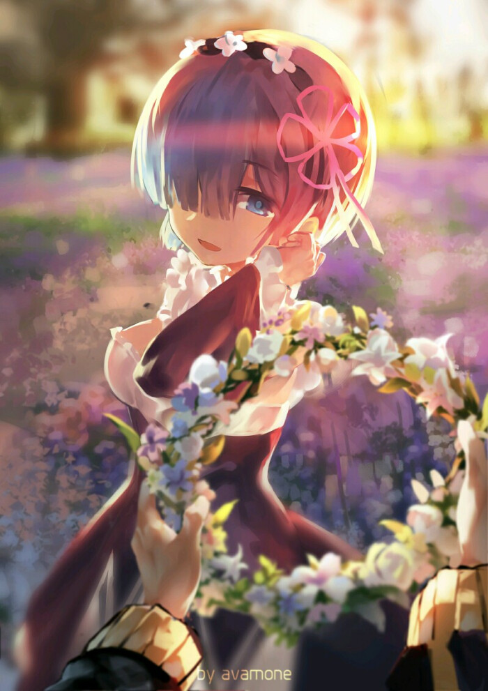 p站 动漫 二次元 萌妹子 壁纸 头像 美少女 绘画 蕾姆