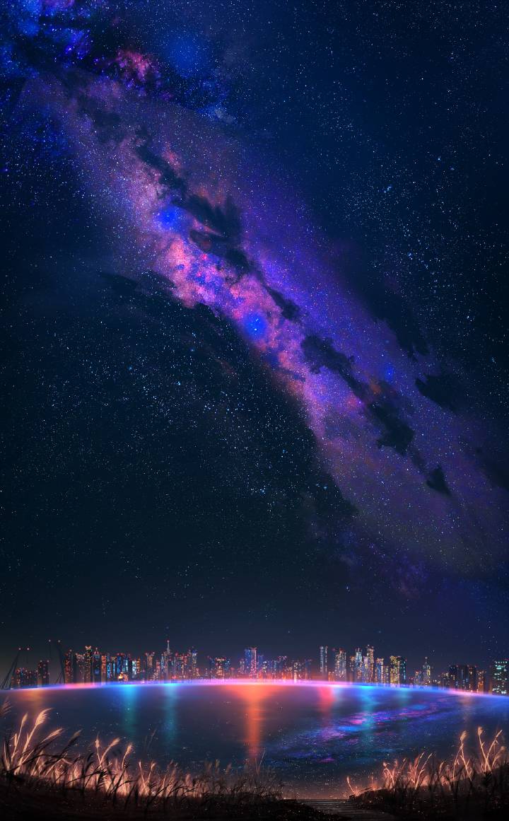 你的名字 壁纸 风景 动漫 星空 夜晚