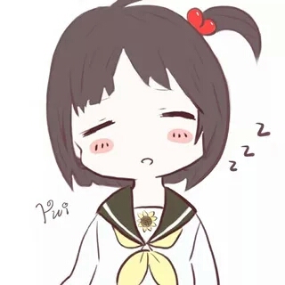 情侣头像 黑白手绘个性软萌 傲娇高冷搞怪萌女头 动漫女♀