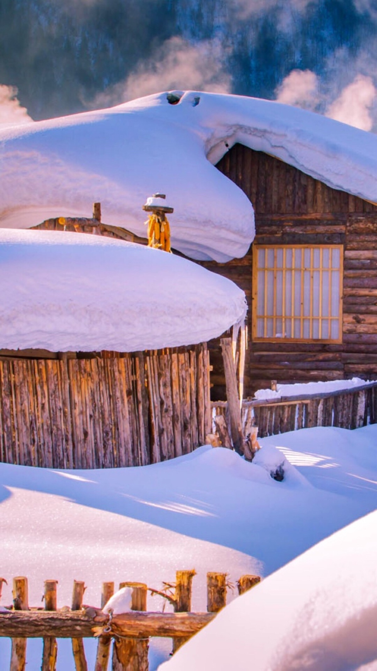 雪中木屋