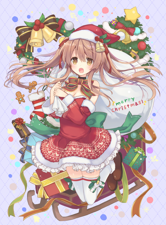 美美的圣诞少女 merry christmas