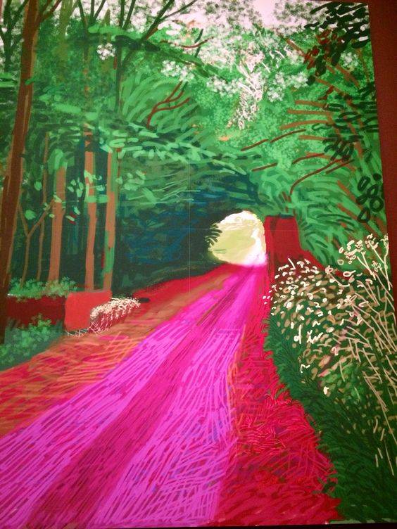 英国画家 大卫·霍克尼(david hockney) 风光绘画