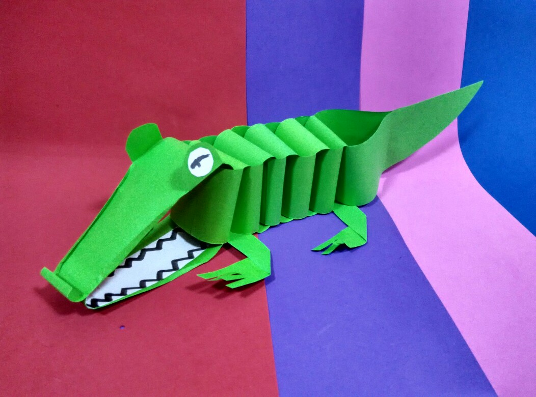 纸手工——鳄鱼