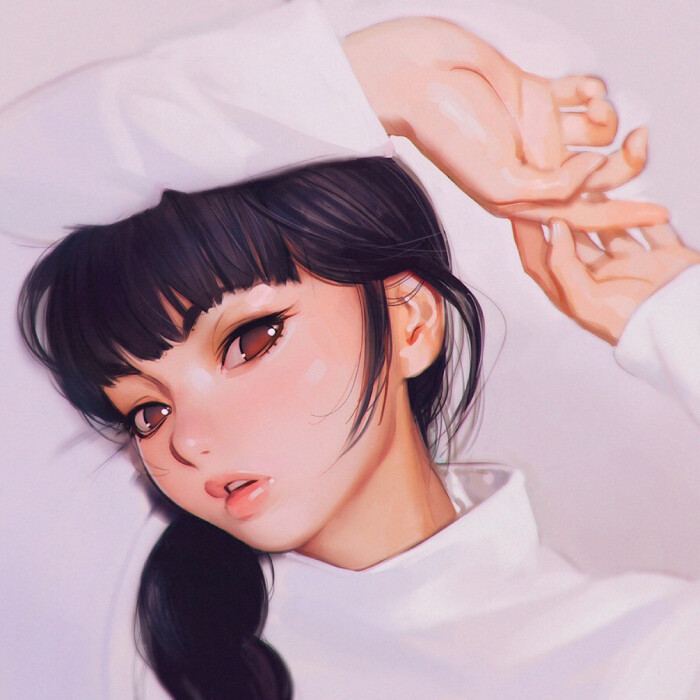 llya kuvshinov】【头像】【人物】【cg】【手绘】【少女】【参考】