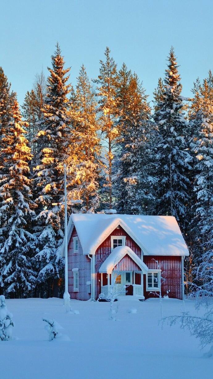 雪中的小屋