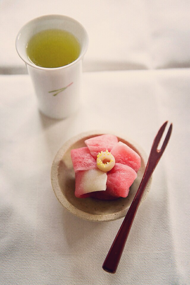 日式点心,樱花和果子.