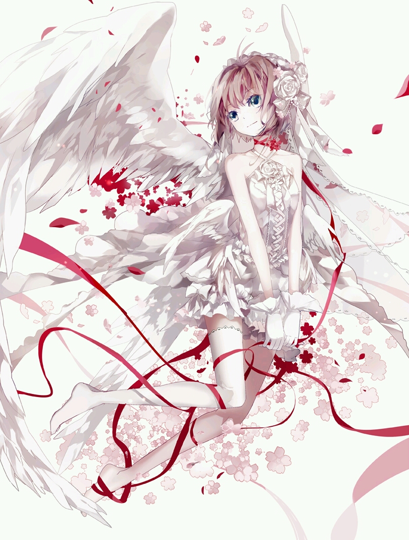 二次元   动漫   初代   原创   同人    少女     短发   樱花