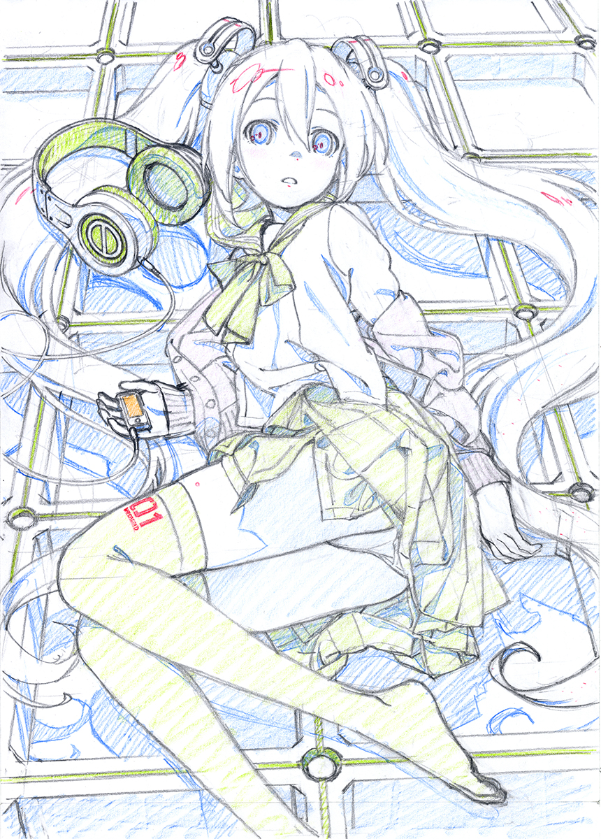 初音未来 miku 彩铅?