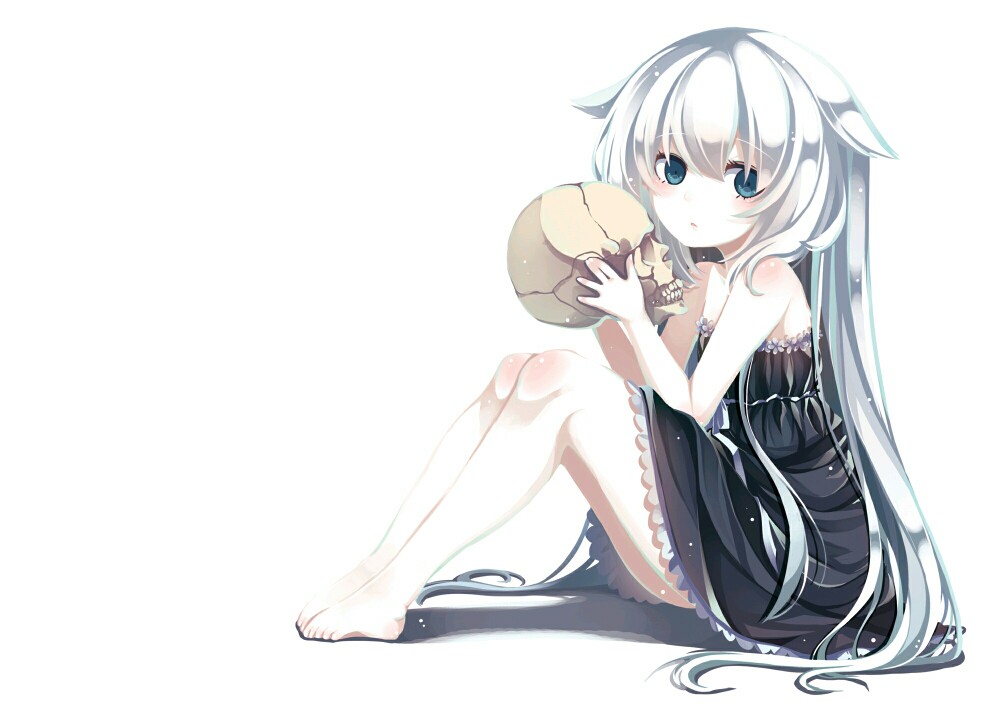 唯美#萝莉#柔和#少女#小清新#萝莉#蓝瞳#白发#要其他图再找我()