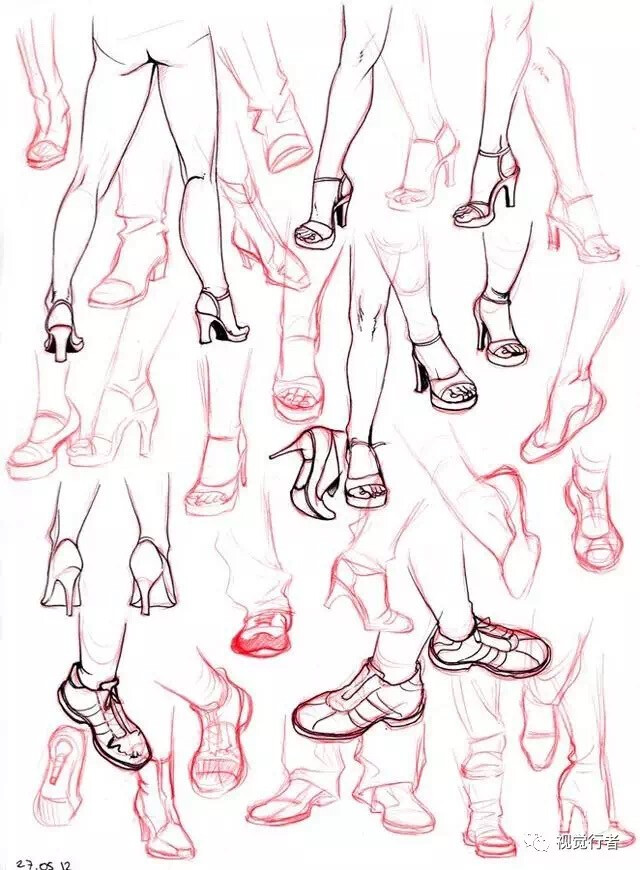 鞋子画法