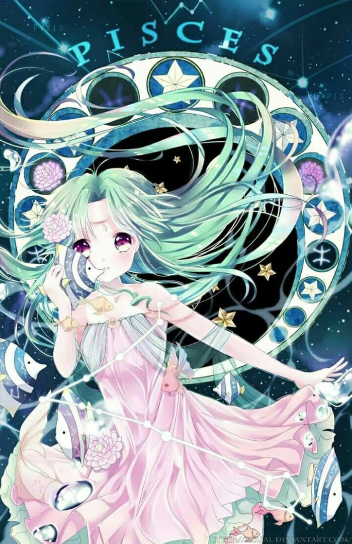 双鱼 星座 二次元 少女