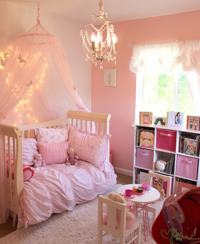 现代小户型家装温馨粉色女生卧室效果图