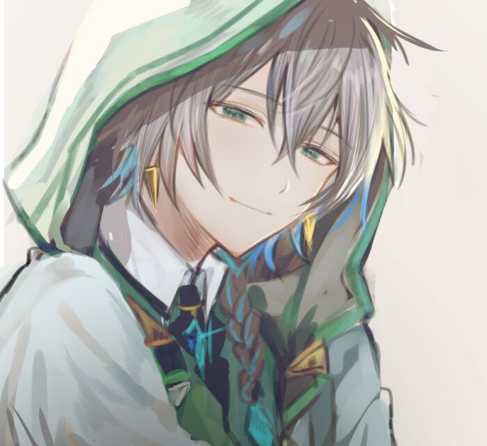 银发 少年 笑颜